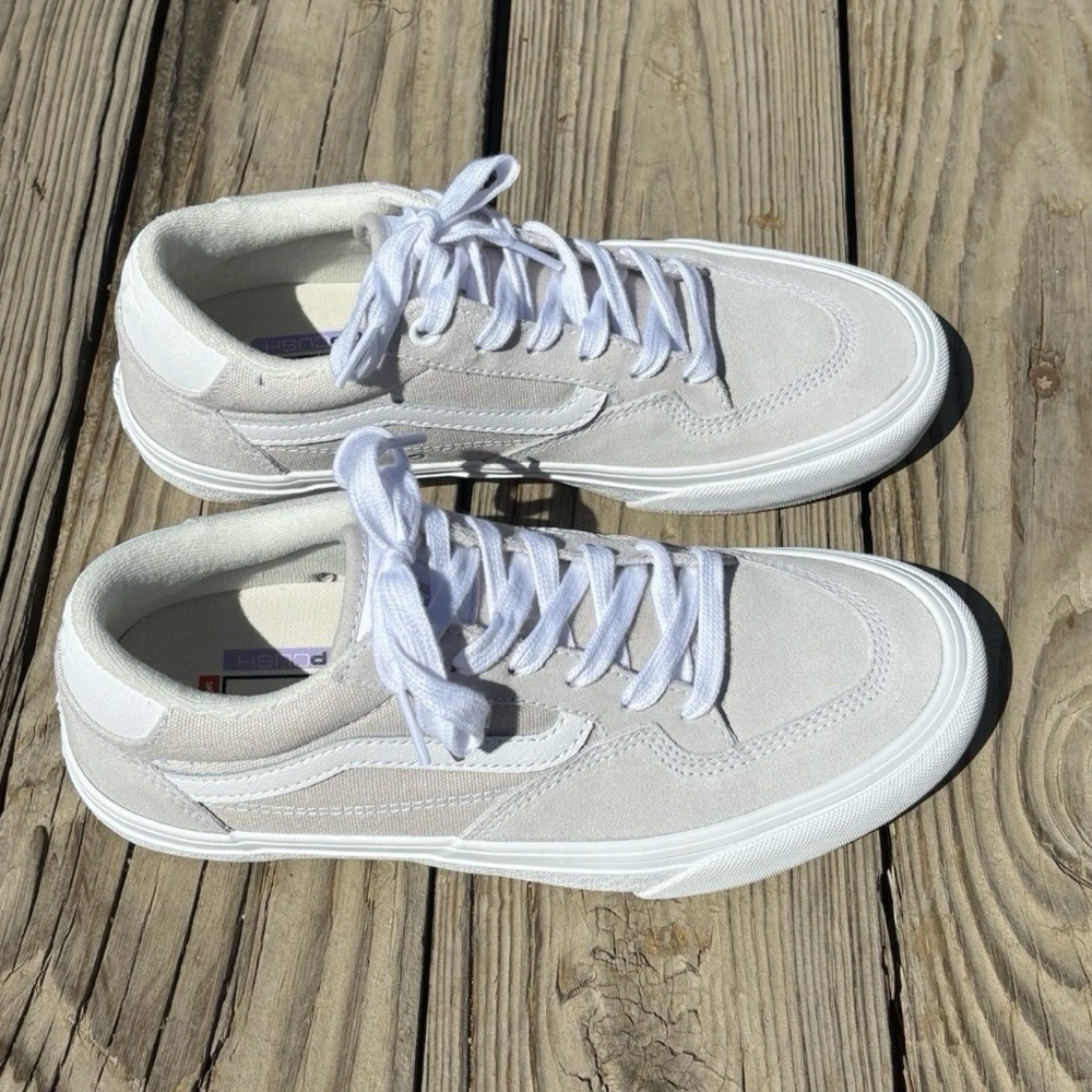 Men's Vans Rowan Skate Low-Top Suede Sneaker Shoes chalk violet Popcush - Picture 3 of 7